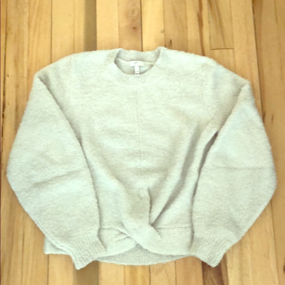 Festive wool boucle sweater